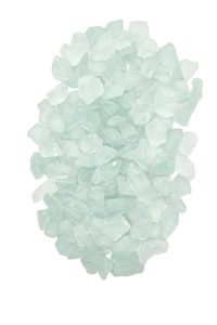 'Lagoon' Pot Toppers Frosted Glass