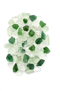 'Shamrock' Pot Toppers Frosted Glass